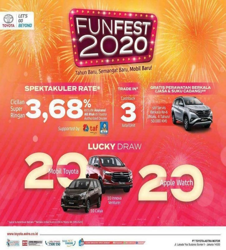 Promo Toyota Funfest 2020 Di Dealer Toyota Medan