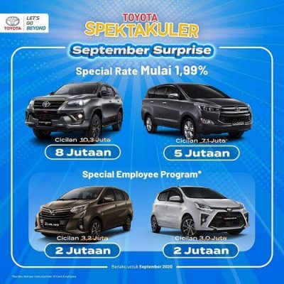 Promo Toyota Spektakuler September Surprise Di Dealer Toyota Medan