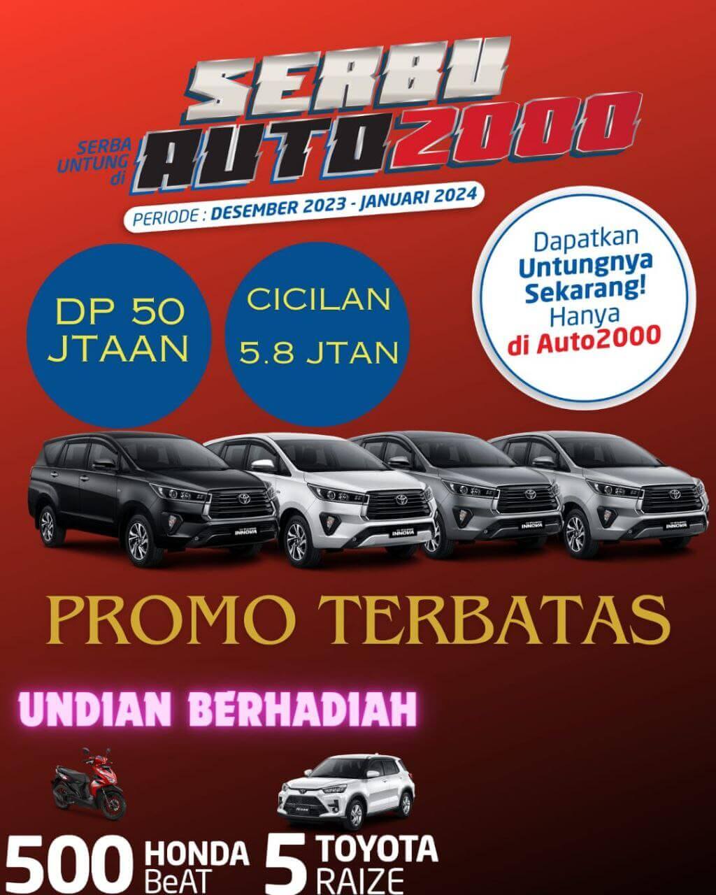 Spesial Promo SERBU Serba Untung Di Auto2000 Toyota Medan
